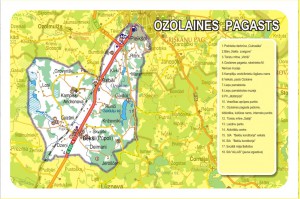 Ozolaines pagasta karte