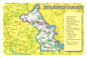 Stoļerovas  pagasta karte