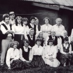 Filmas par Latgales folkloras kolektīviem uzņemšanas laikā 1987.gads