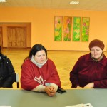 Projekta dalībnieces no Bērzgales (no kresisās) Lolita Laurecka, Meldra Gailāne un Ingūna Lejiņa