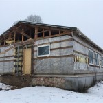 Uz 27.02.2020. foto  - Uzsāktie grupu dzīvokļu mājas izveides būvdarbi  Dricānu pagasta Pilcenē.  